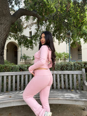 Soft Girl Knit Set (Light Pink)