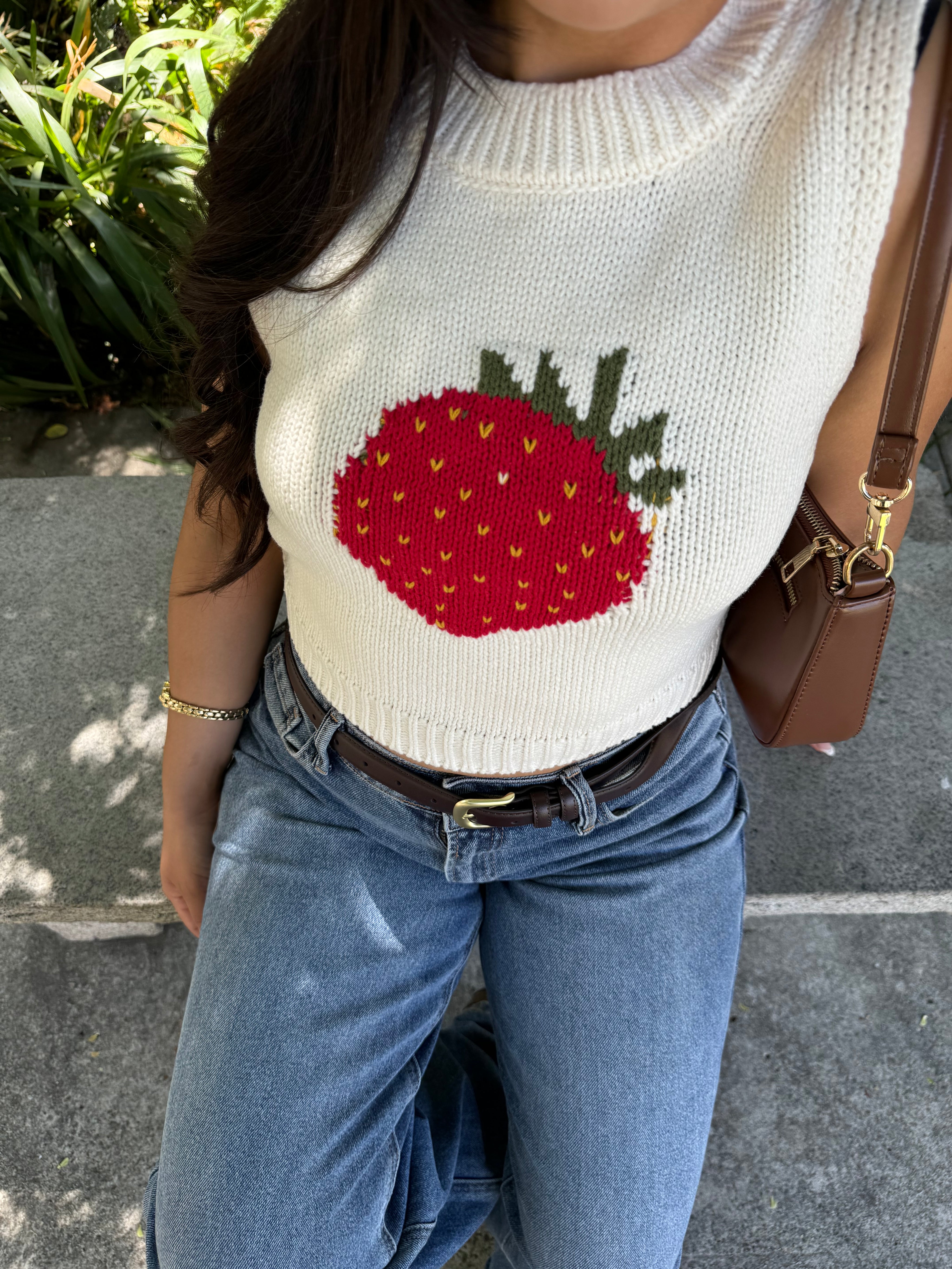 Strawberry Market Knit