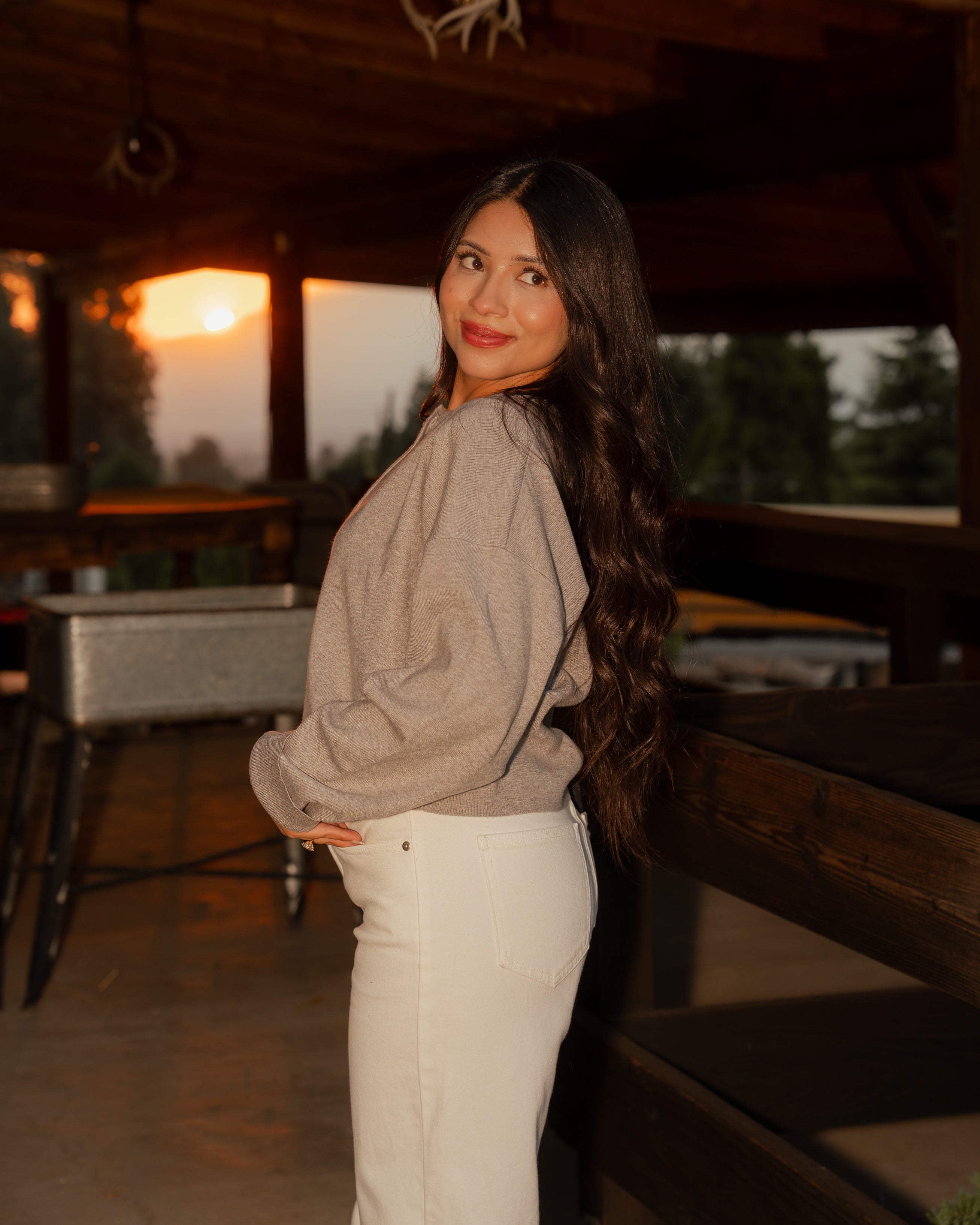 Latte Cardigan (Grey)