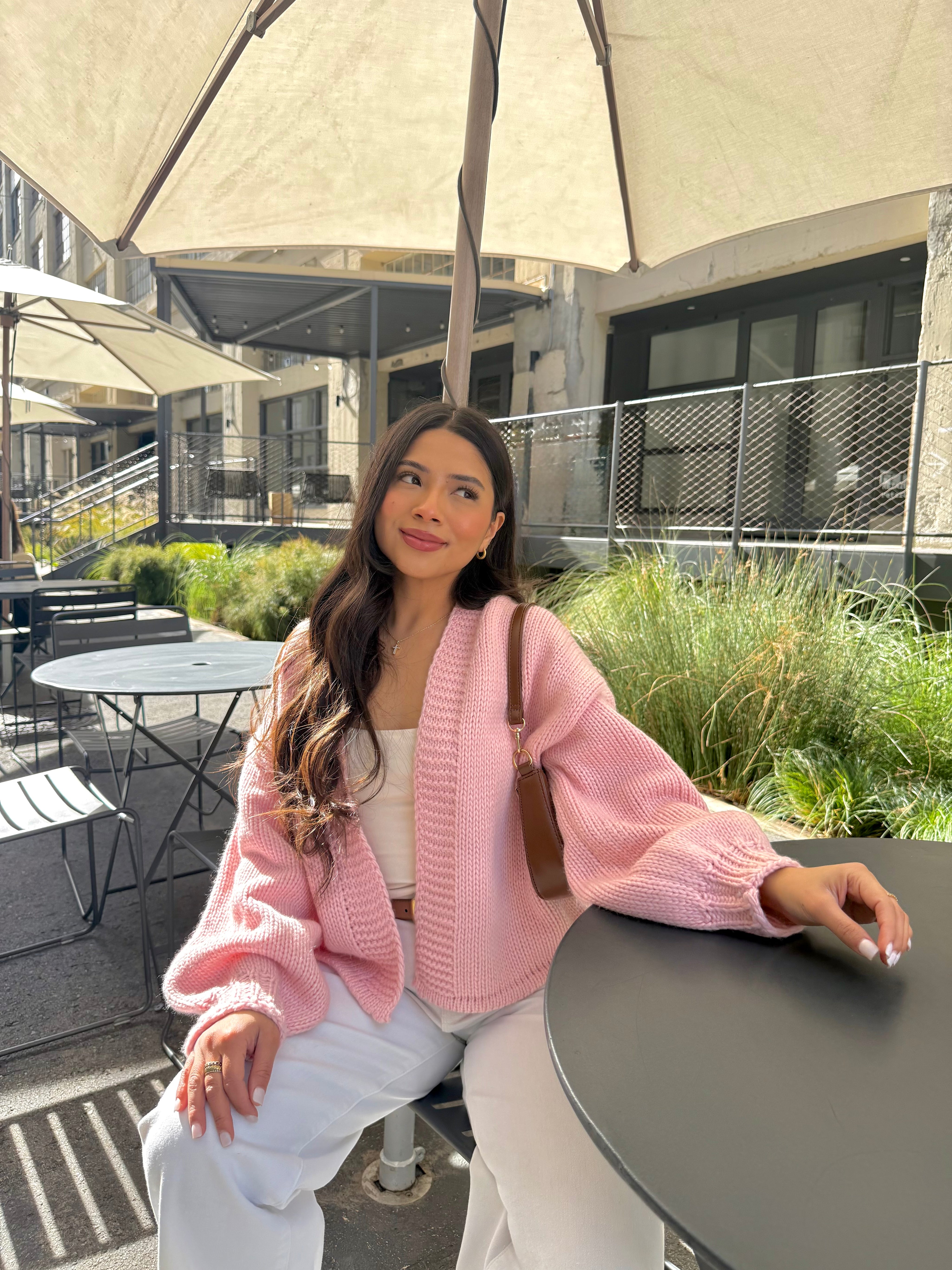 Sweetheart Cardigan (Blush)