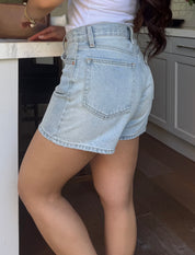 Classic Denim Shorts (Light Wash)