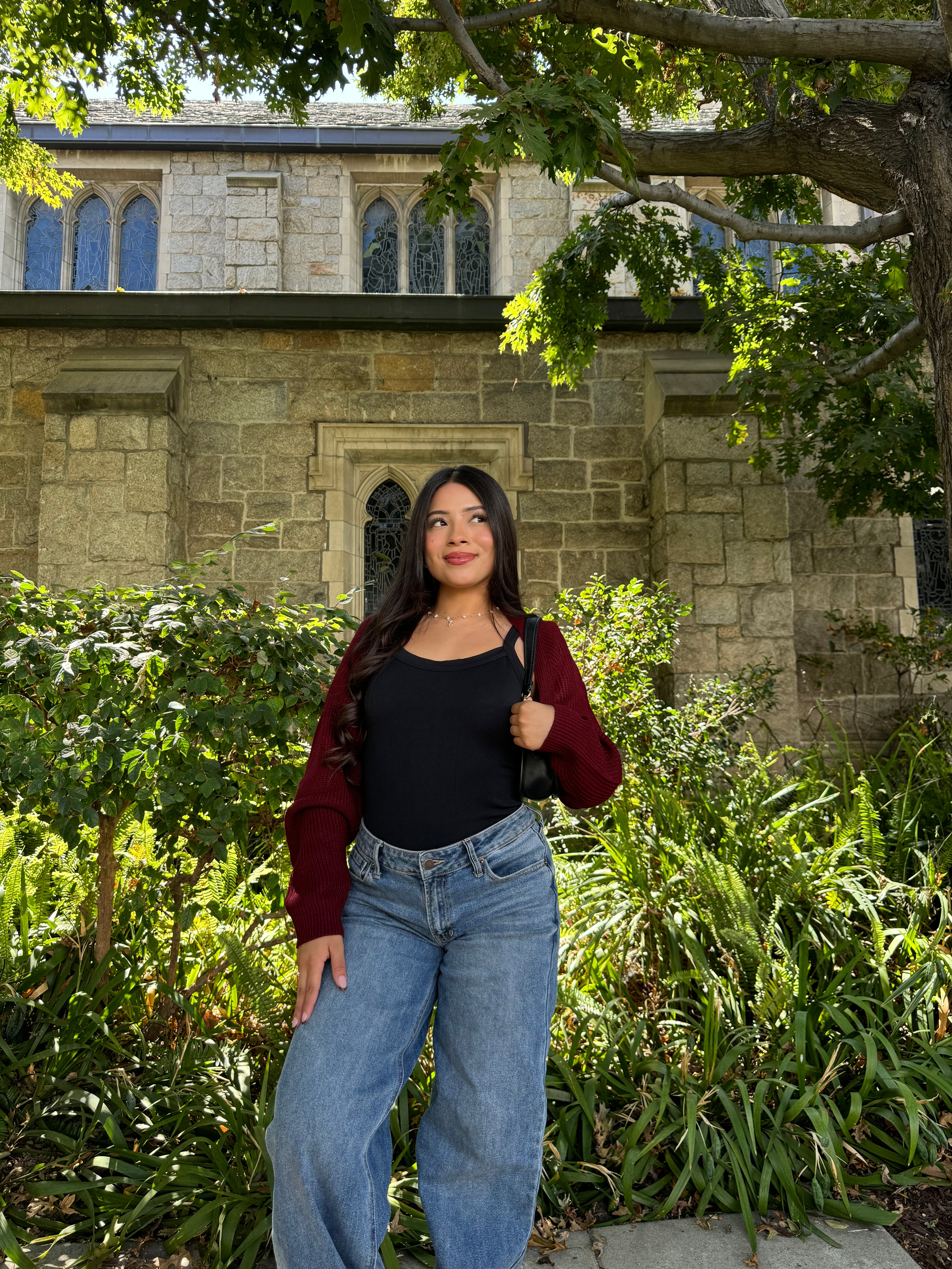 Hazel Cardigan Shrug (Cranberry)