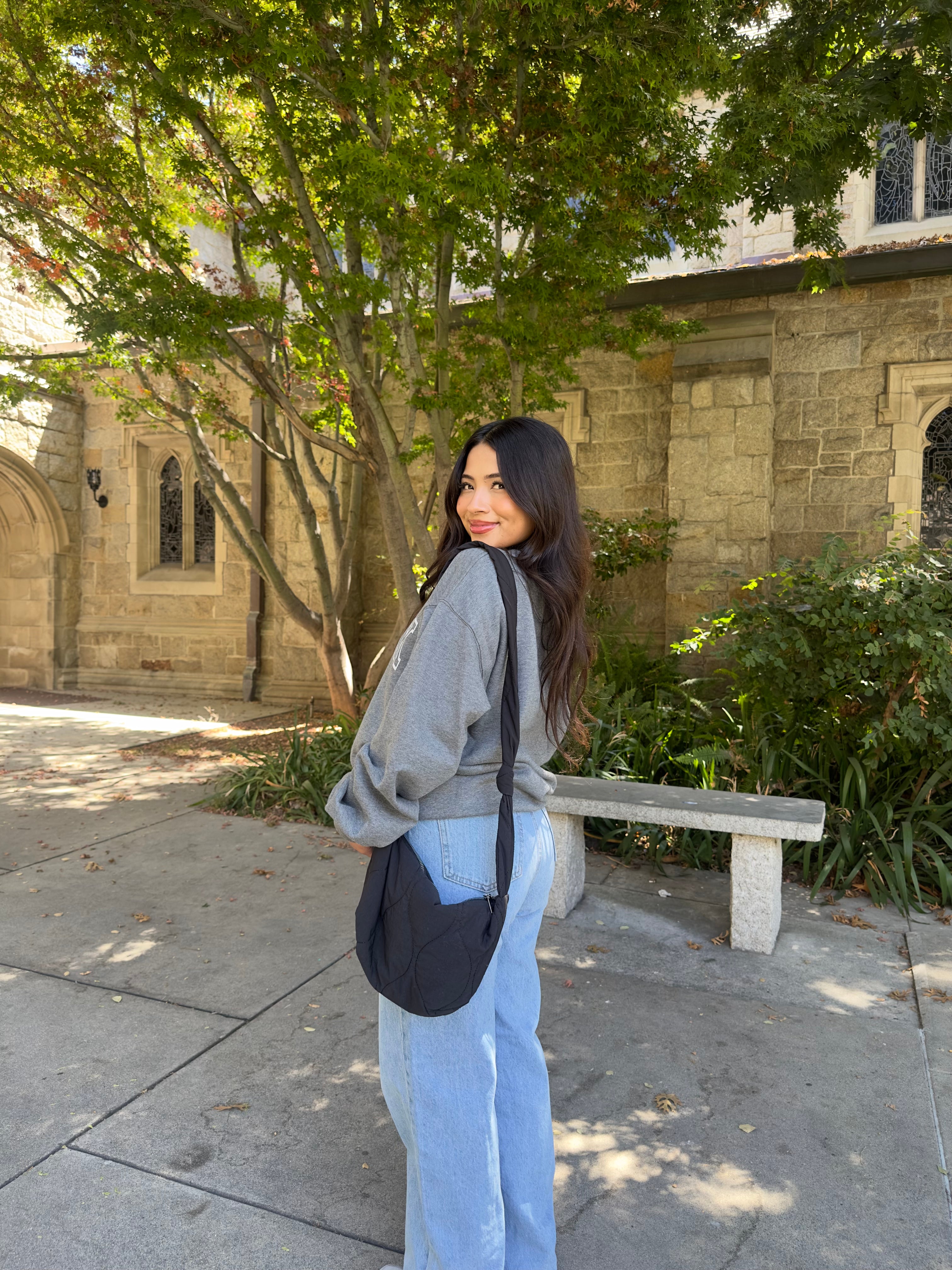 N.Y Gal Crewneck (Heather Grey)