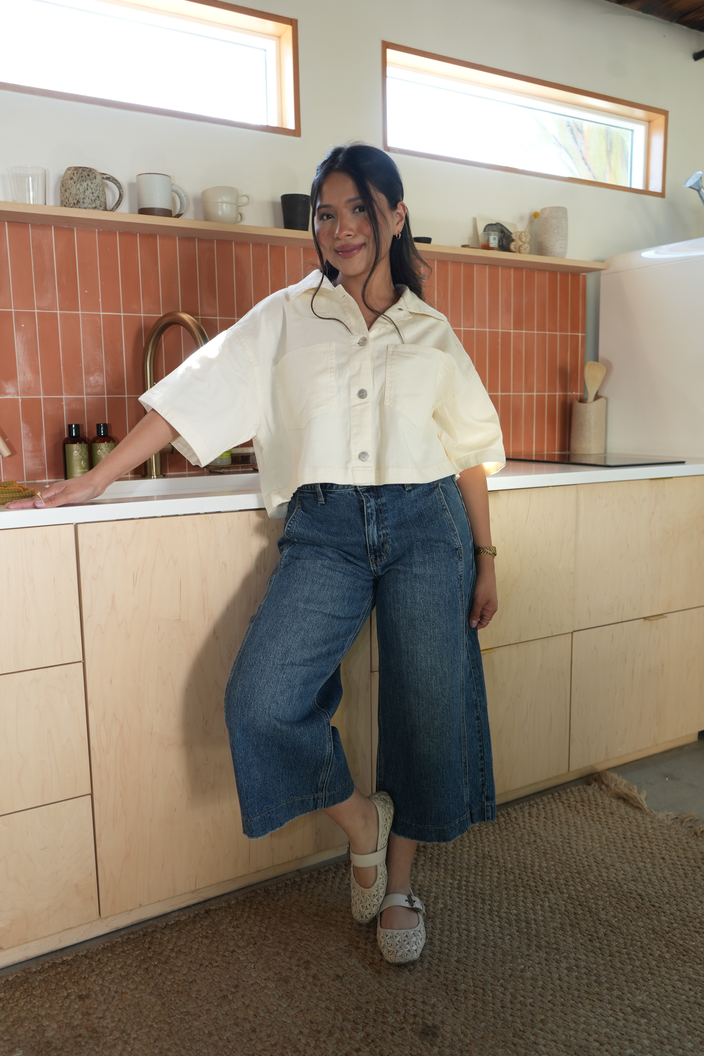 Ava Denim Top