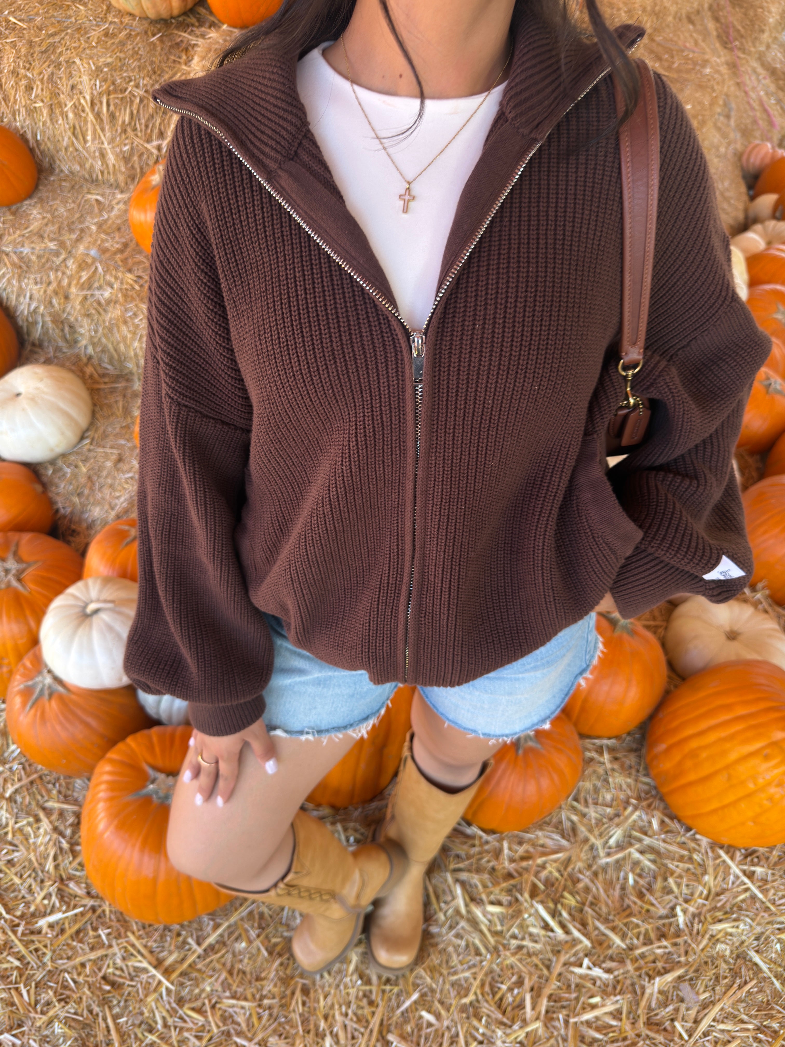 Brown Sugar Oversized Knit (Chocolate)