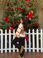 Sweetheart Knit Sweater (Red Hearts)