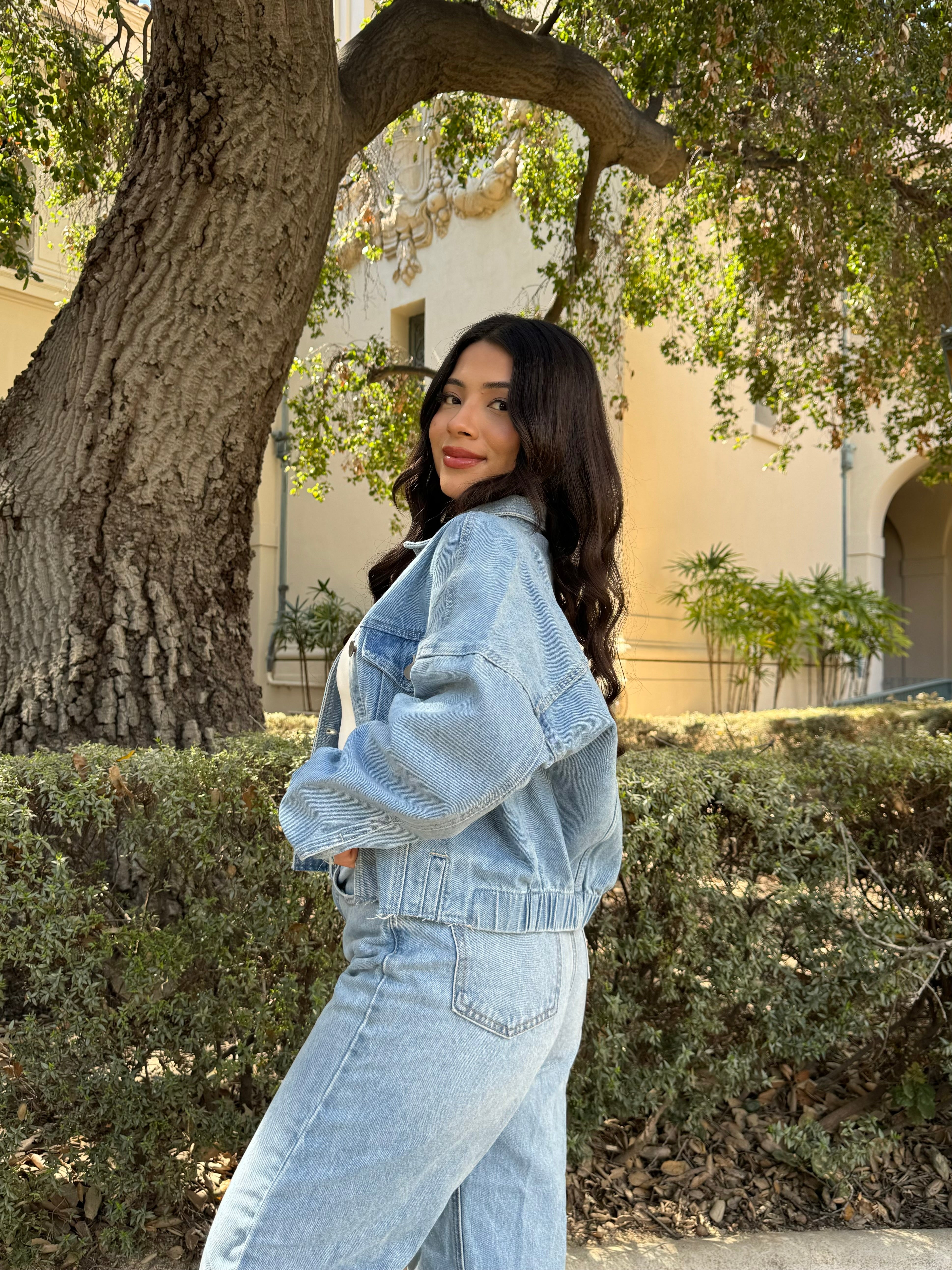 Midtown Denim Bomber Jacket