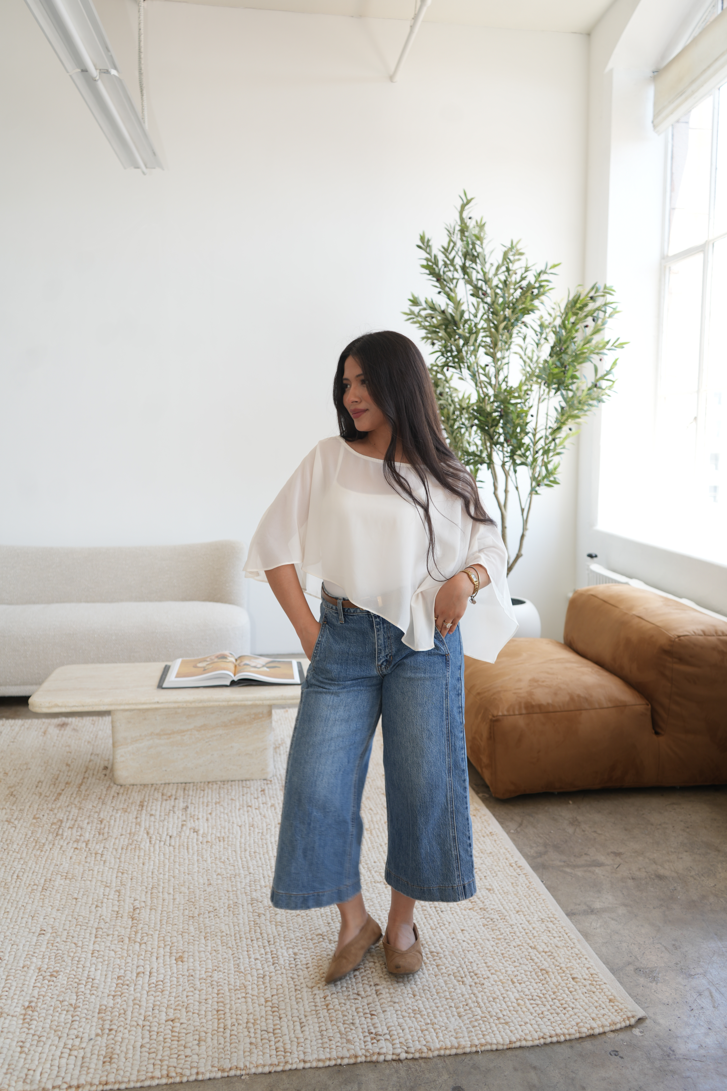 Delilah Poncho (Cream)