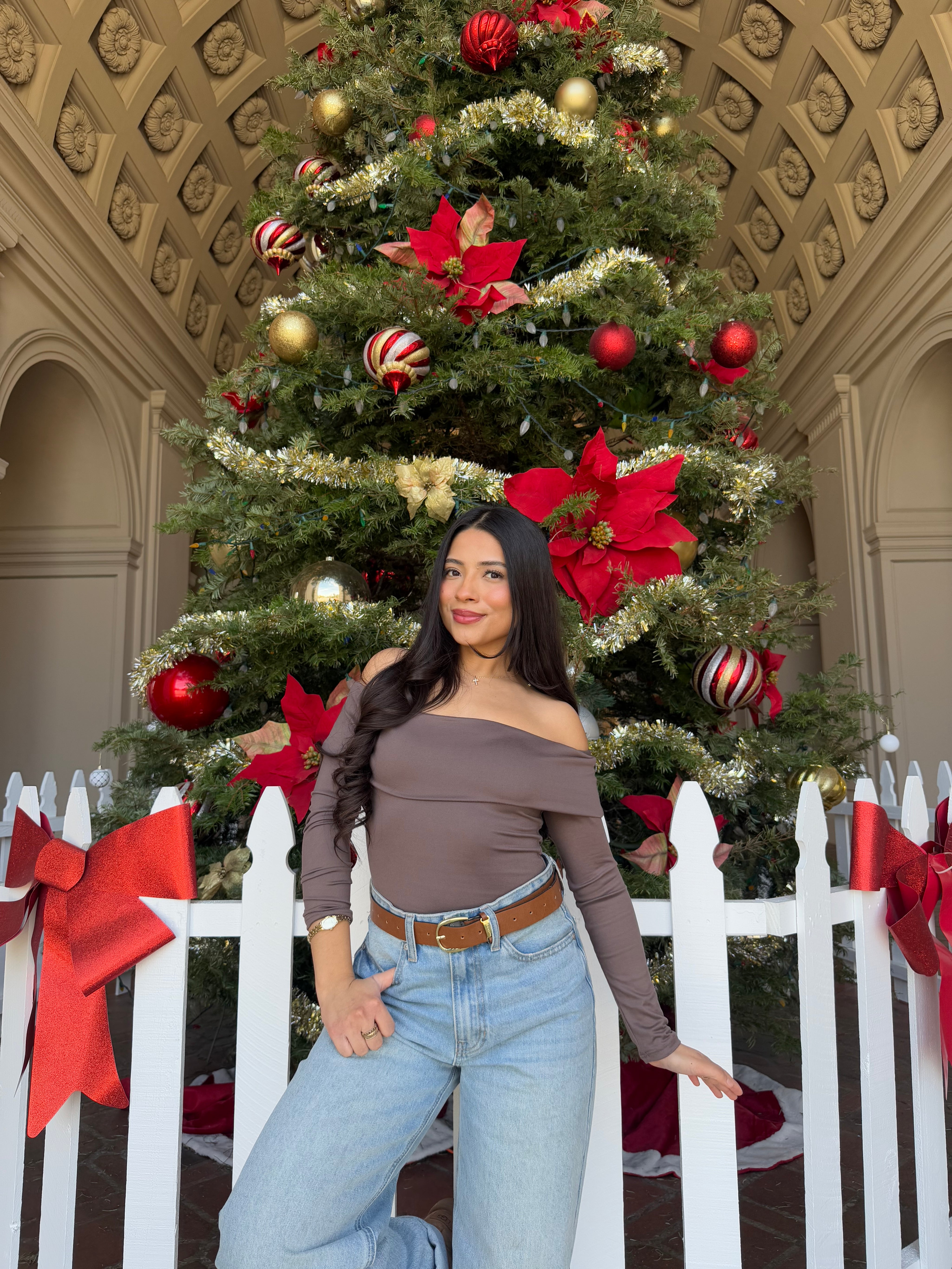 Butter Off the Shoulder Long Sleeve (Mocha)