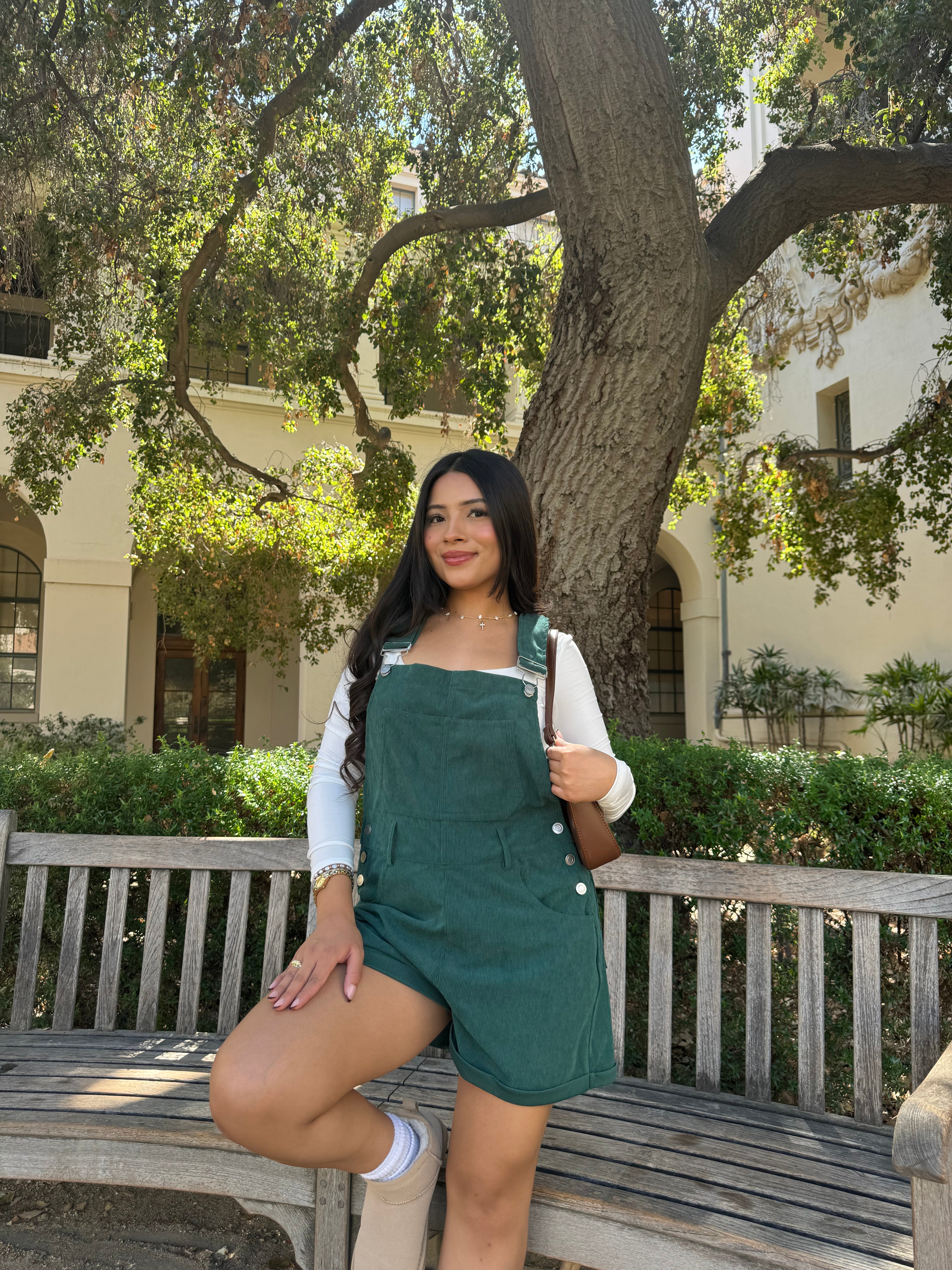 Rory Short Overalls (Hunter Green)