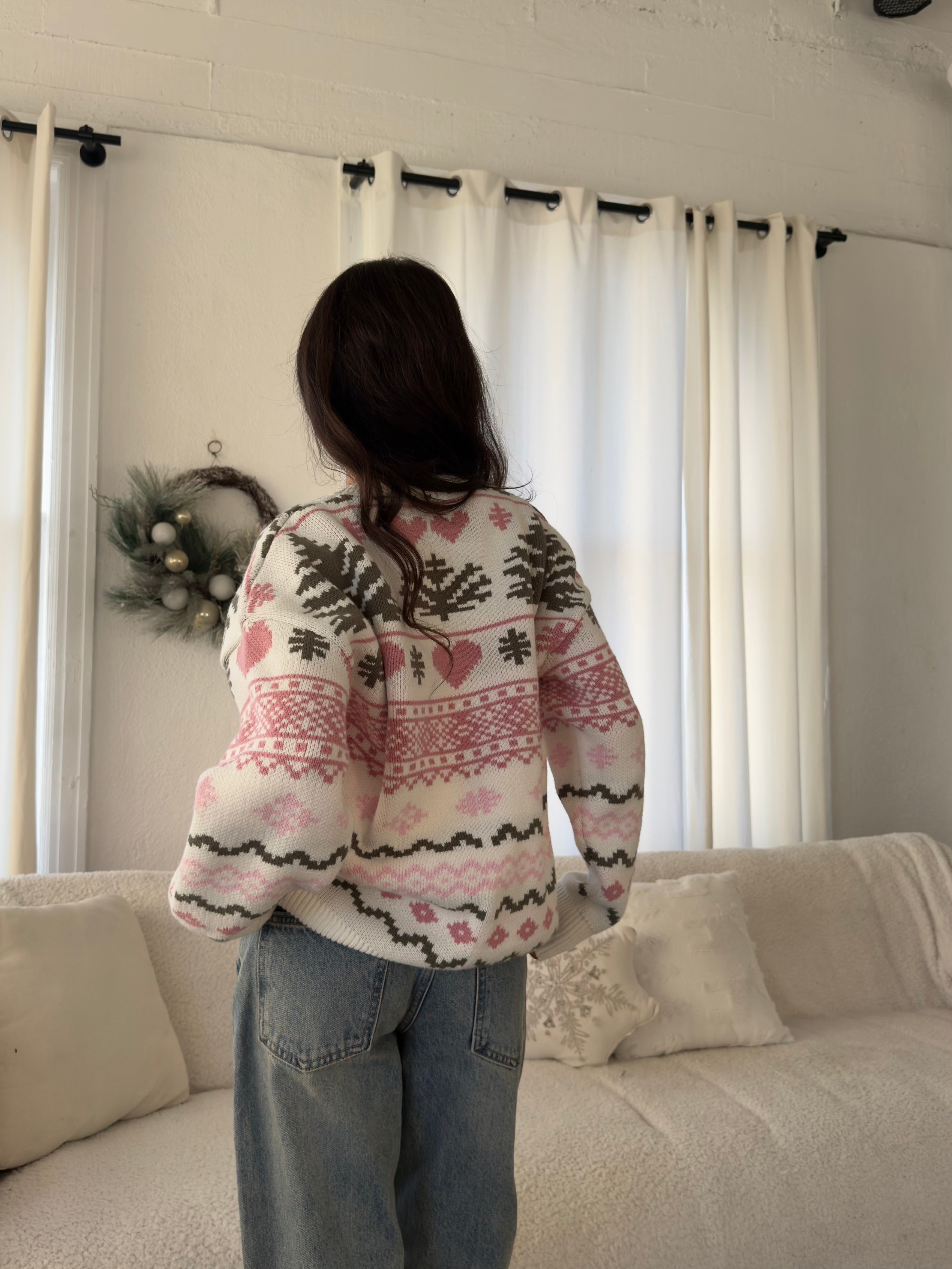 Snowflake Knit Sweater