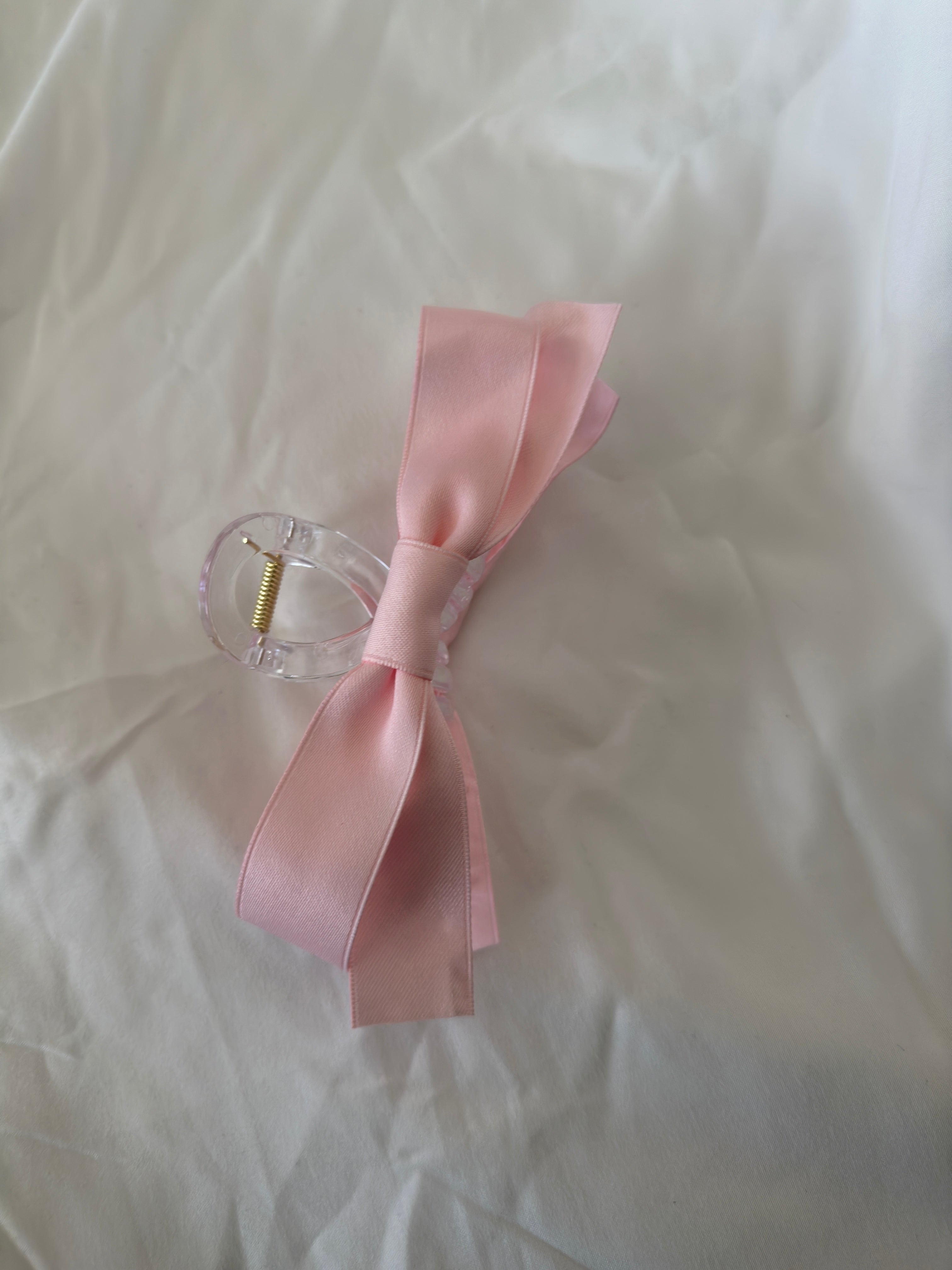 Silky Bow Claw Hair Clips