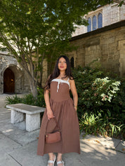 Toasted Almond Midi Dress