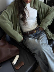 Brown Sugar Oversized Knit (Olive)