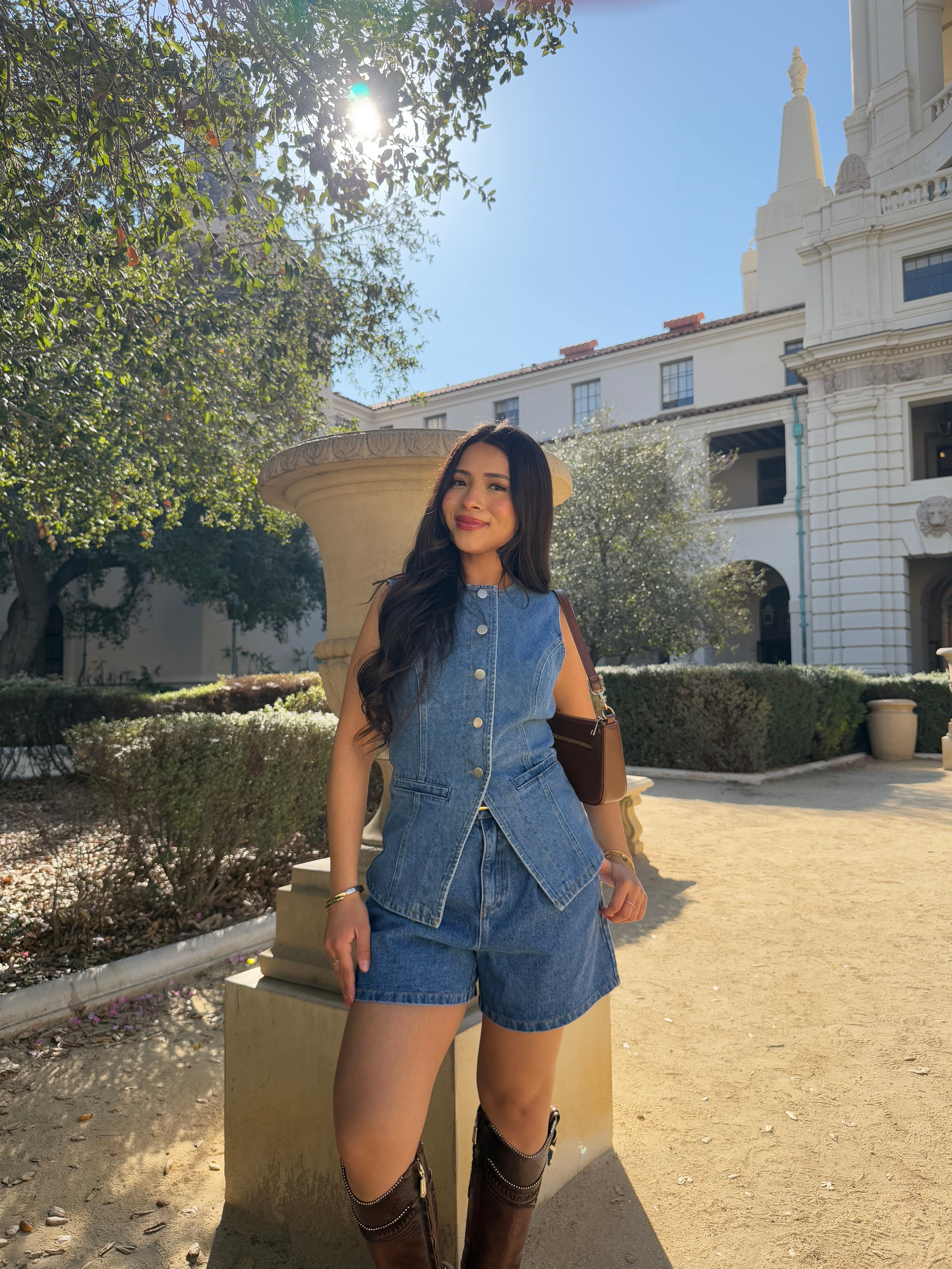 Indigo Denim Shorts (Denim Blue)