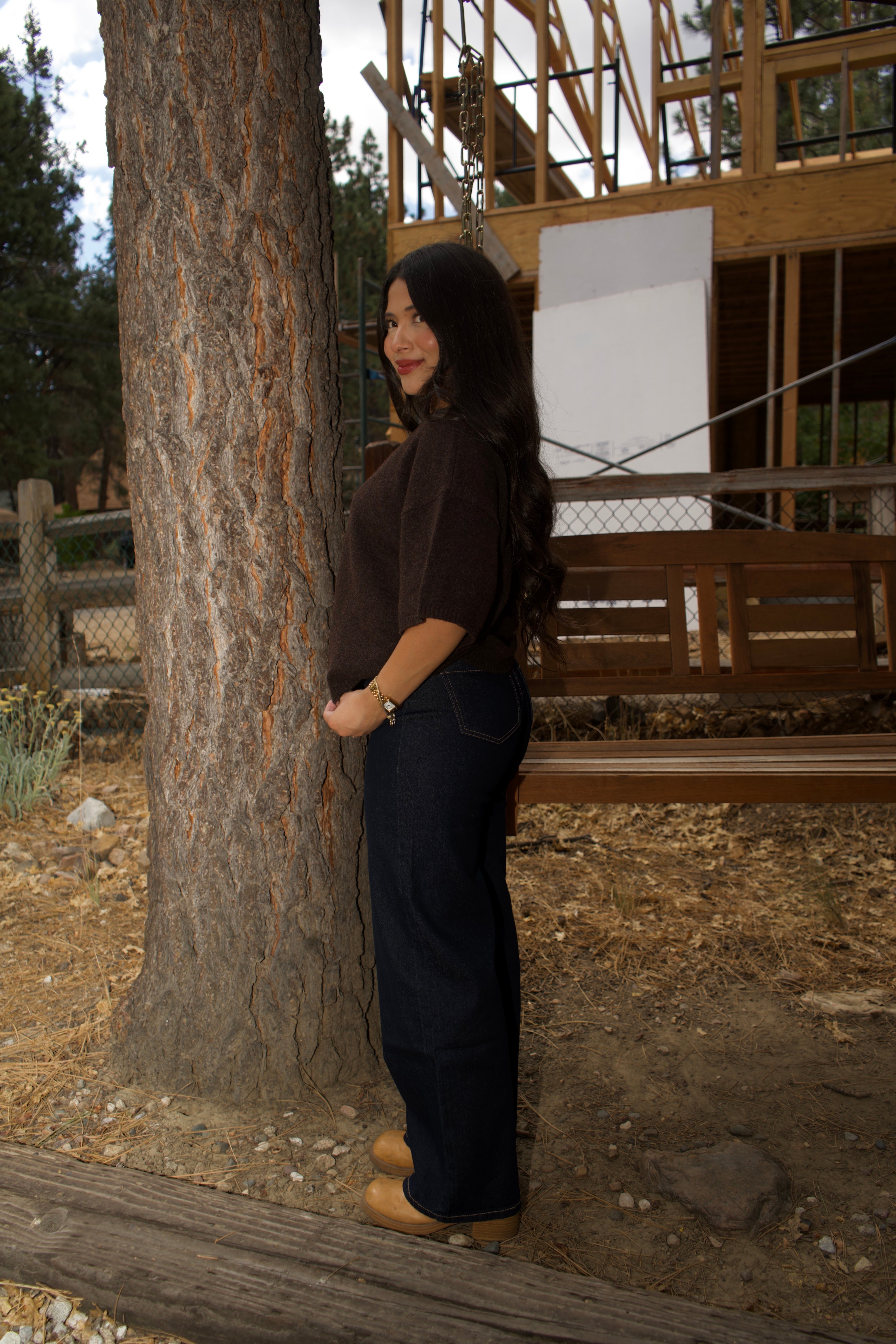 Jules Short Cardi (Coffee)
