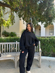 Simple Things Cargo Sweatpants (Black)