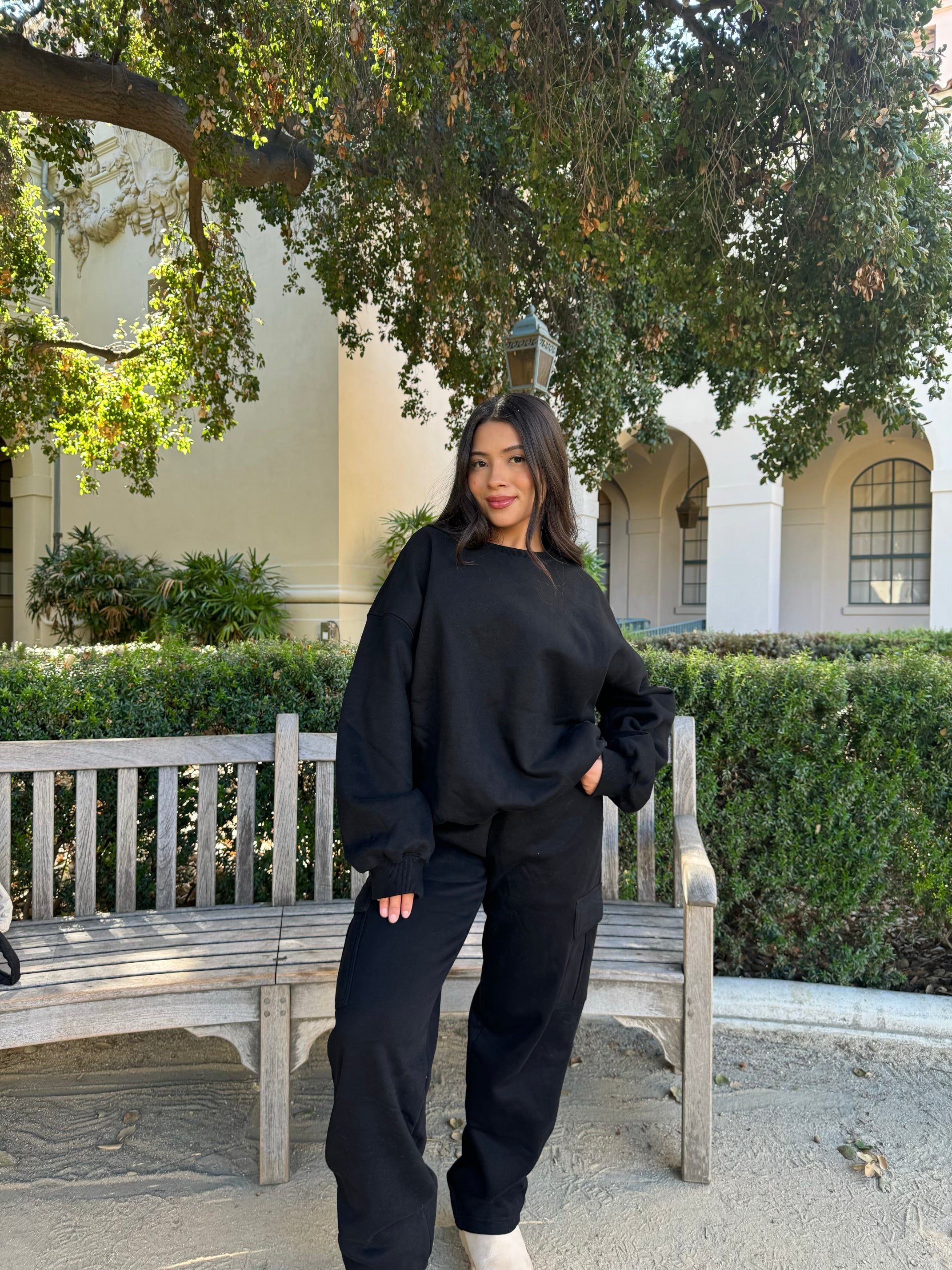 Simple Things Cargo Sweatpants (Black)