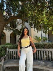 Gia Halter Top (Baby Yellow)
