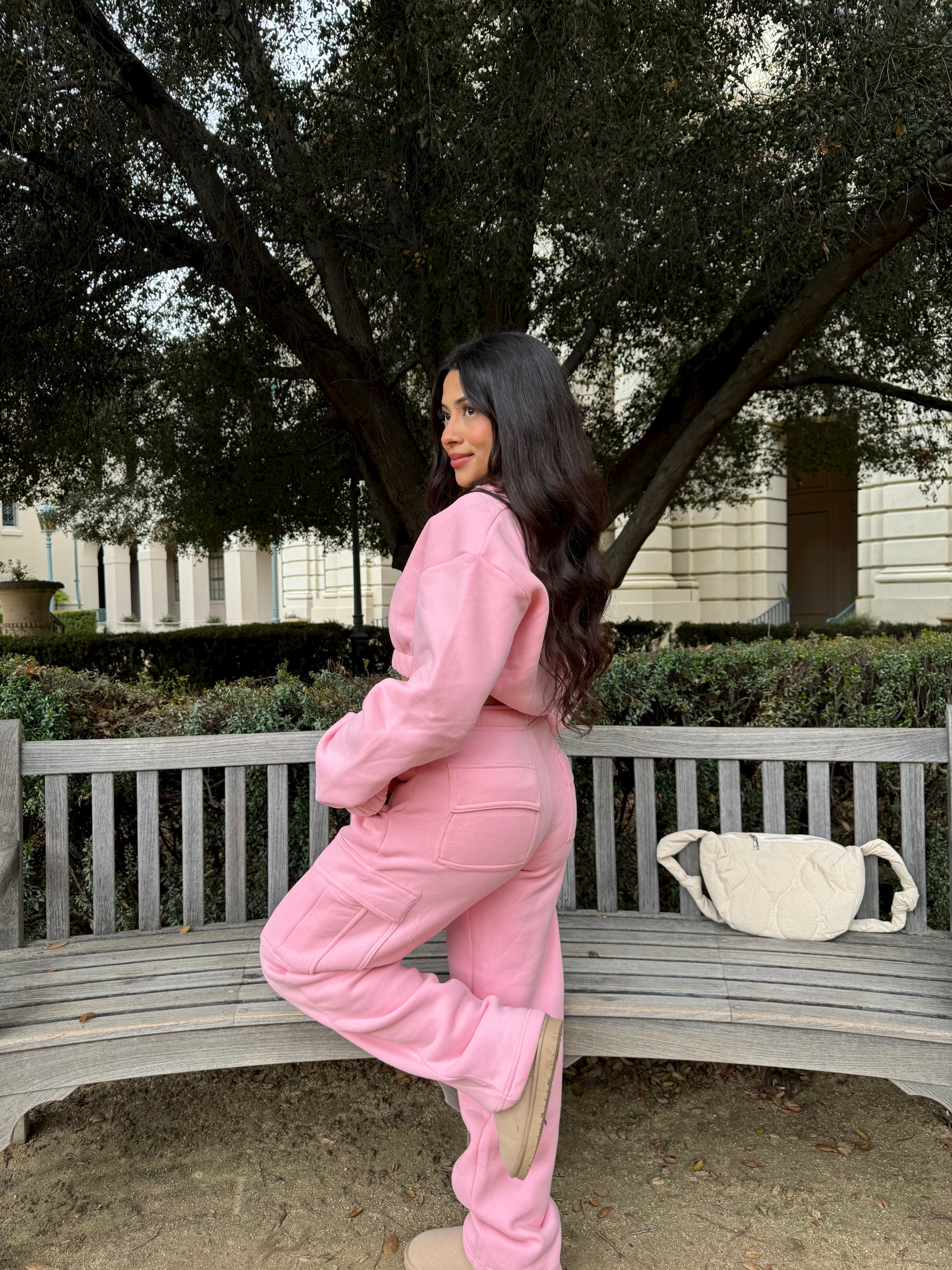 Simple Things Quarter Zip Up (Blush)