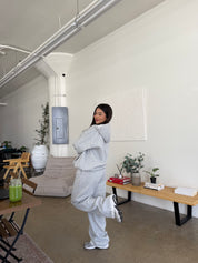Serene Fleece Hoodie (Heather Grey)