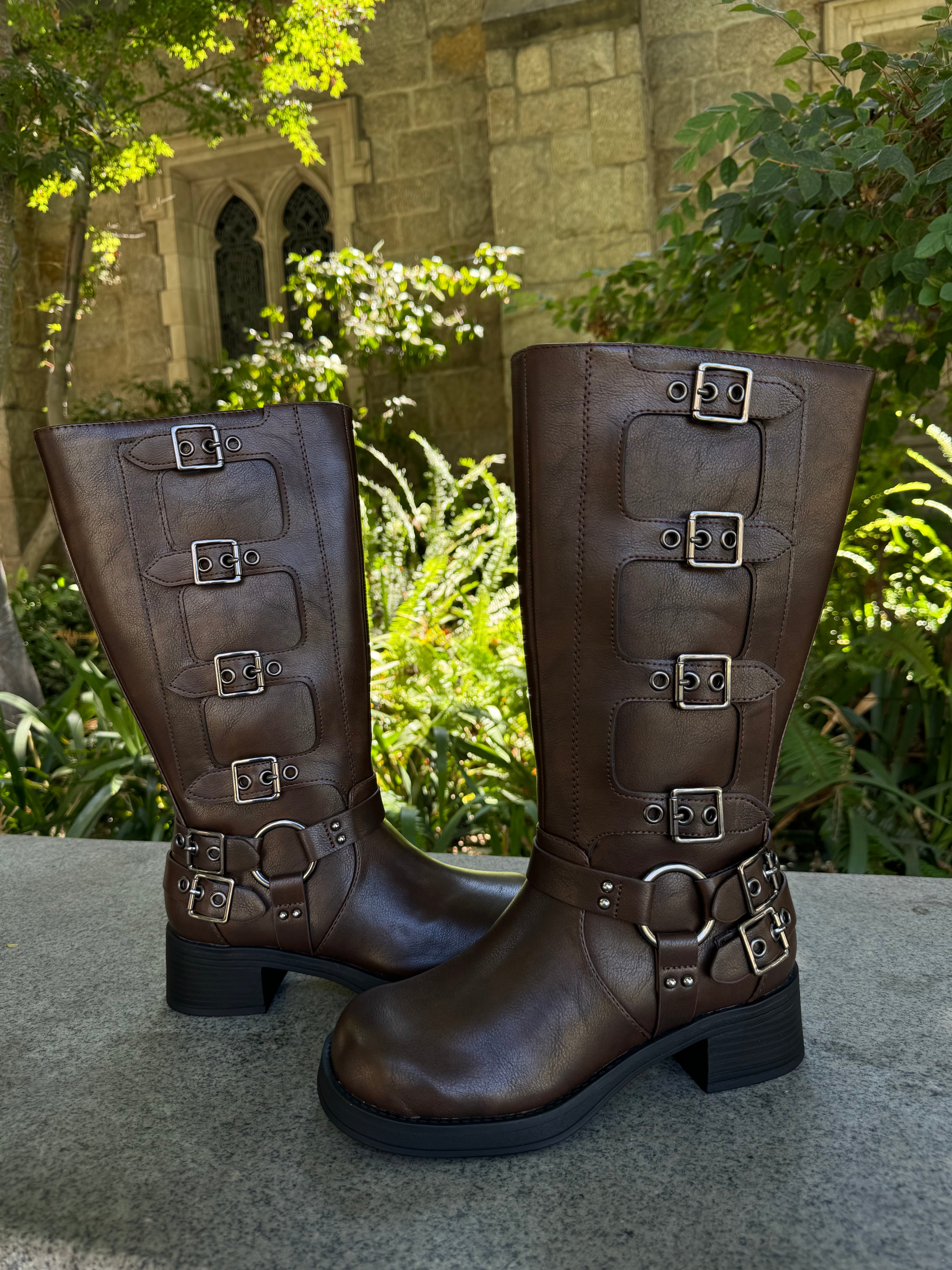 Moto Boots (Brown)