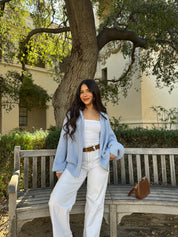 Brown Sugar Oversized Knit (Baby Blue)