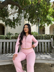 Soft Girl Knit Set (Light Pink)