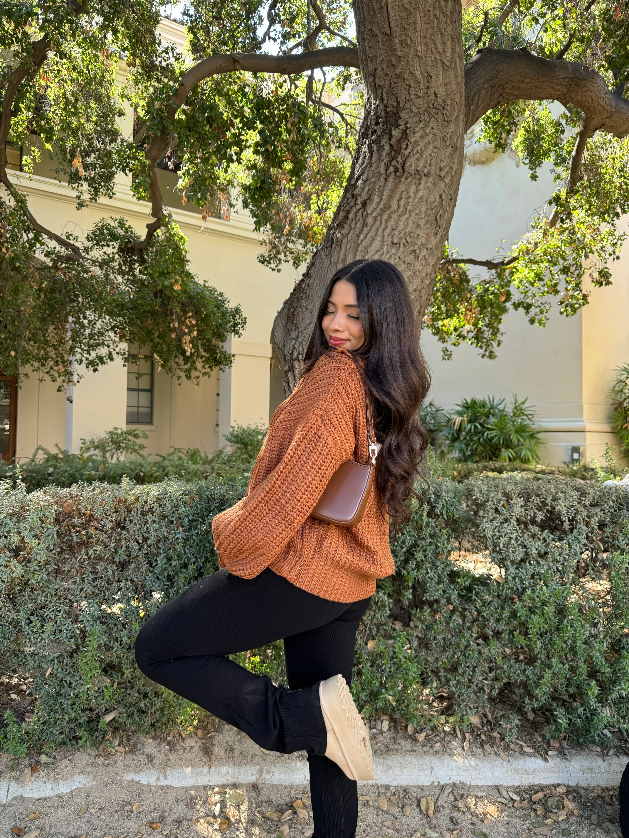 Blair Knit Sweater (Rust)