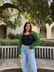 Sweetheart Cardigan (Pine Green)
