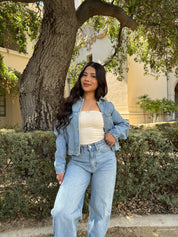 Midtown Denim Bomber Jacket