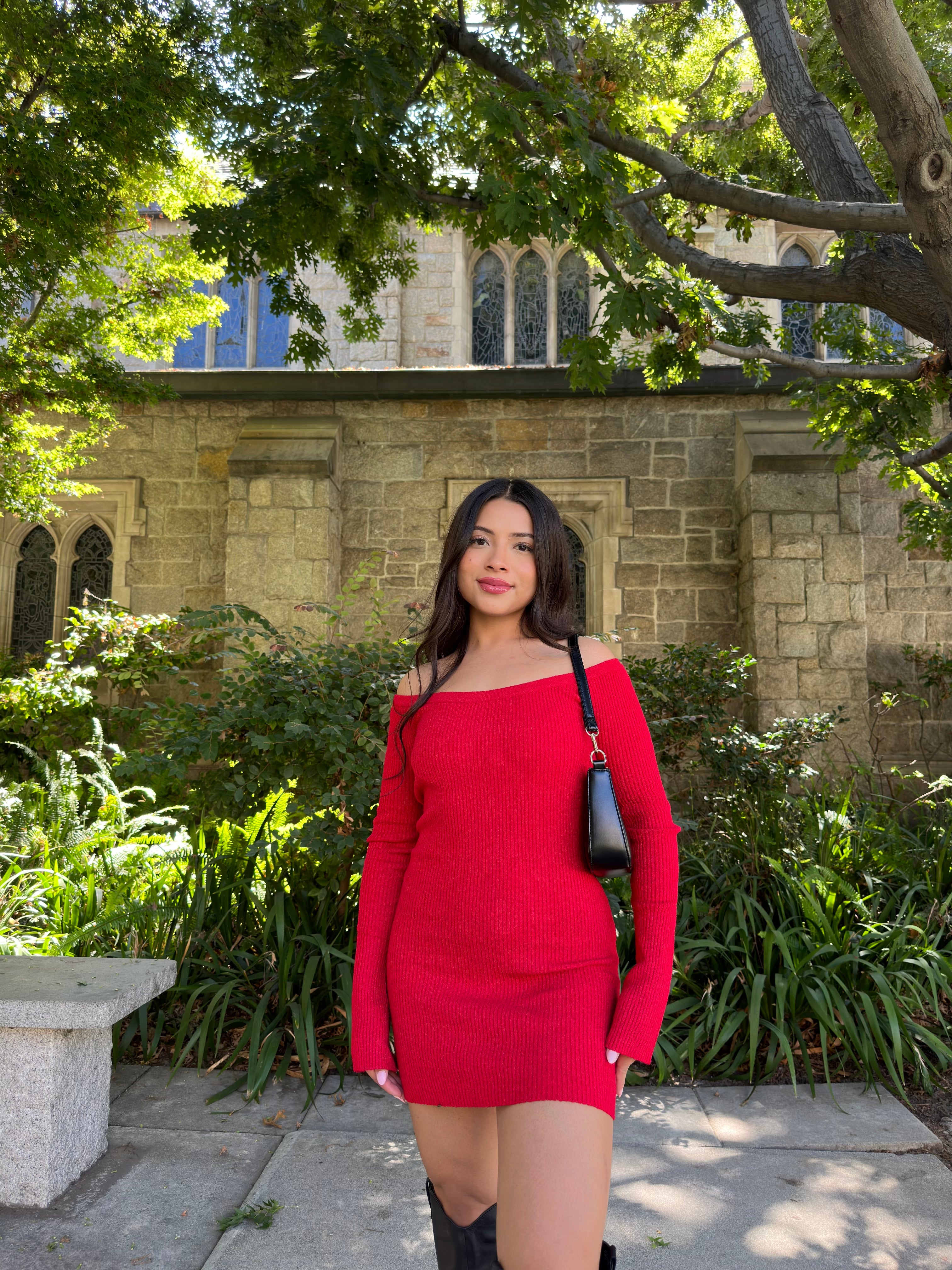 Bejeweled Knit Dress