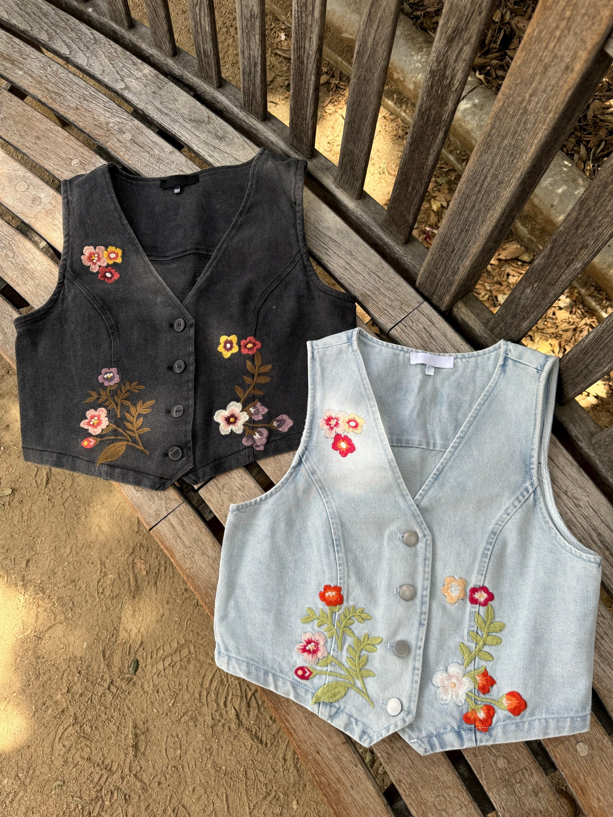 Nuestra Cultura Vest (Light Denim)
