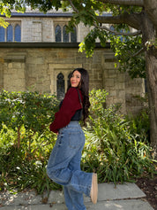 Hazel Cardigan Shrug (Cranberry)
