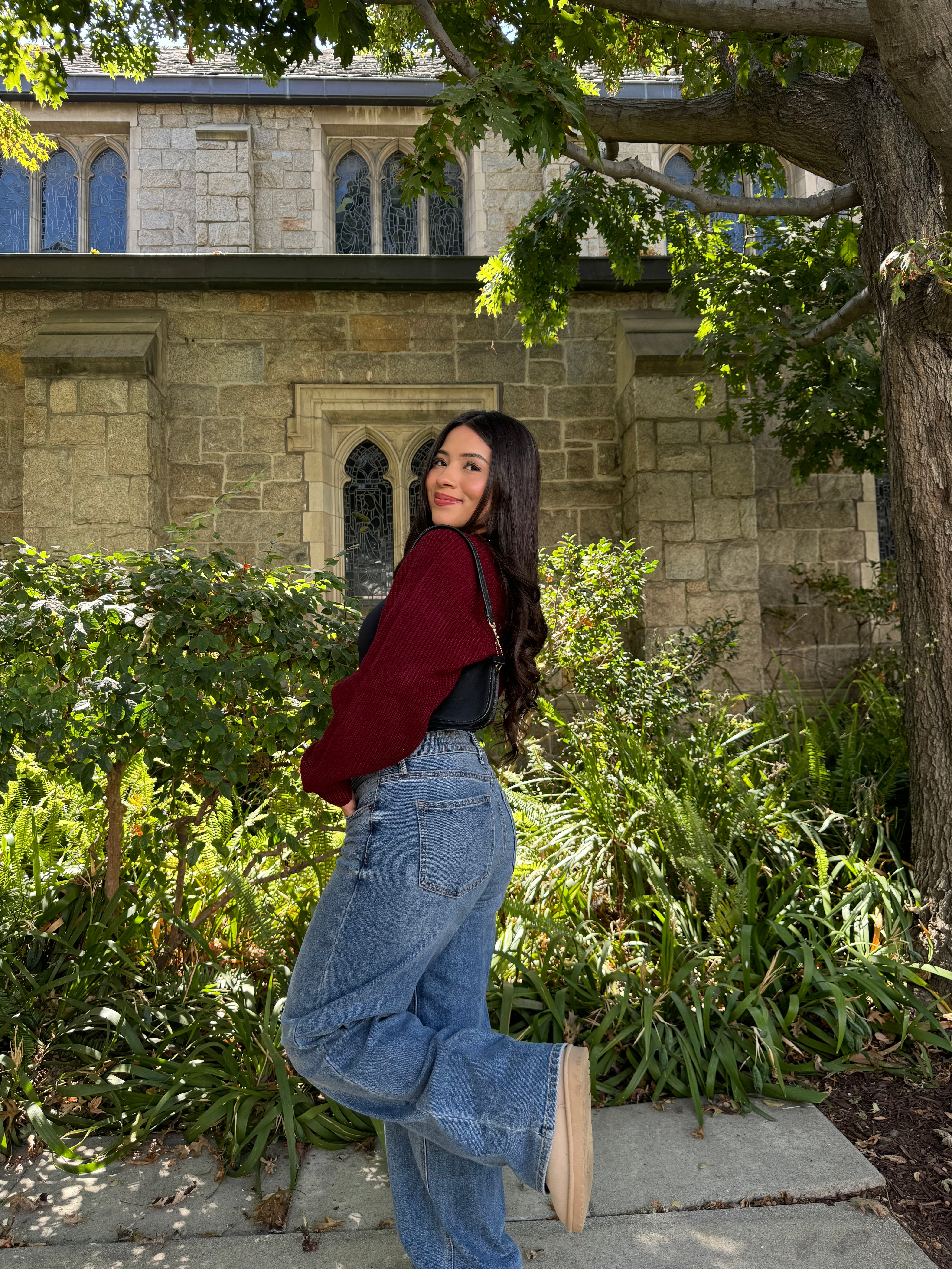 Hazel Cardigan Shrug (Cranberry)