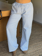 Cove Eyelet Pant (Blue)