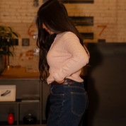 Warm Sugar Knit Cardigan (Pink Frost)