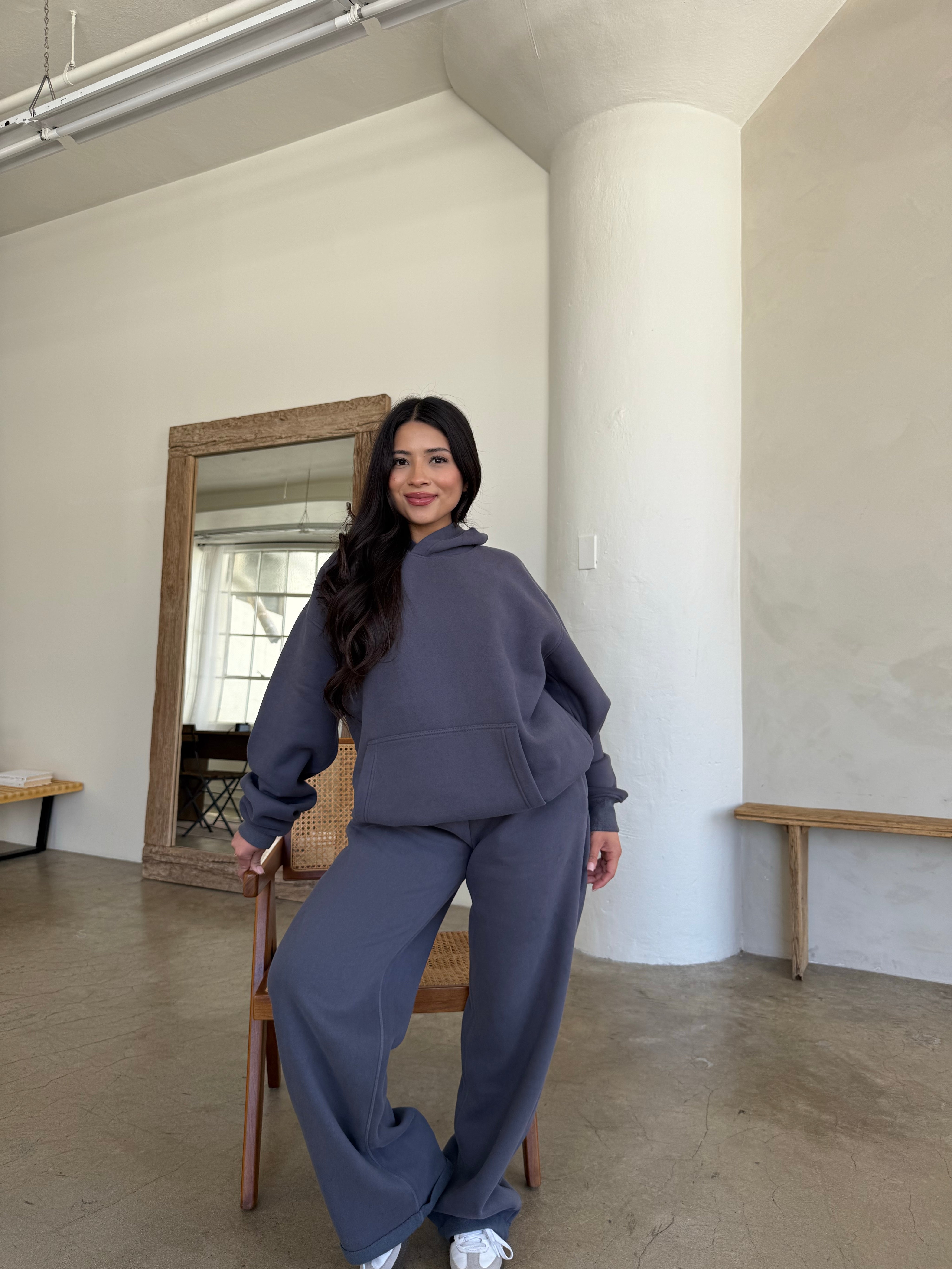 Serene Fleece Sweatpants (Charcoal)