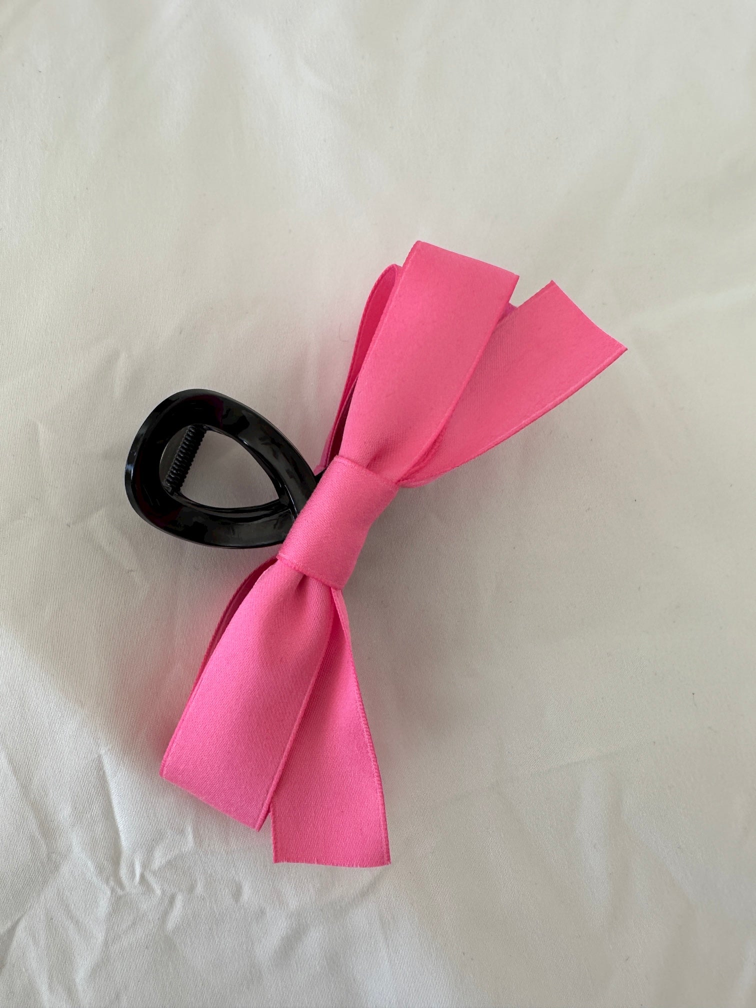 Silky Bow Claw Hair Clips