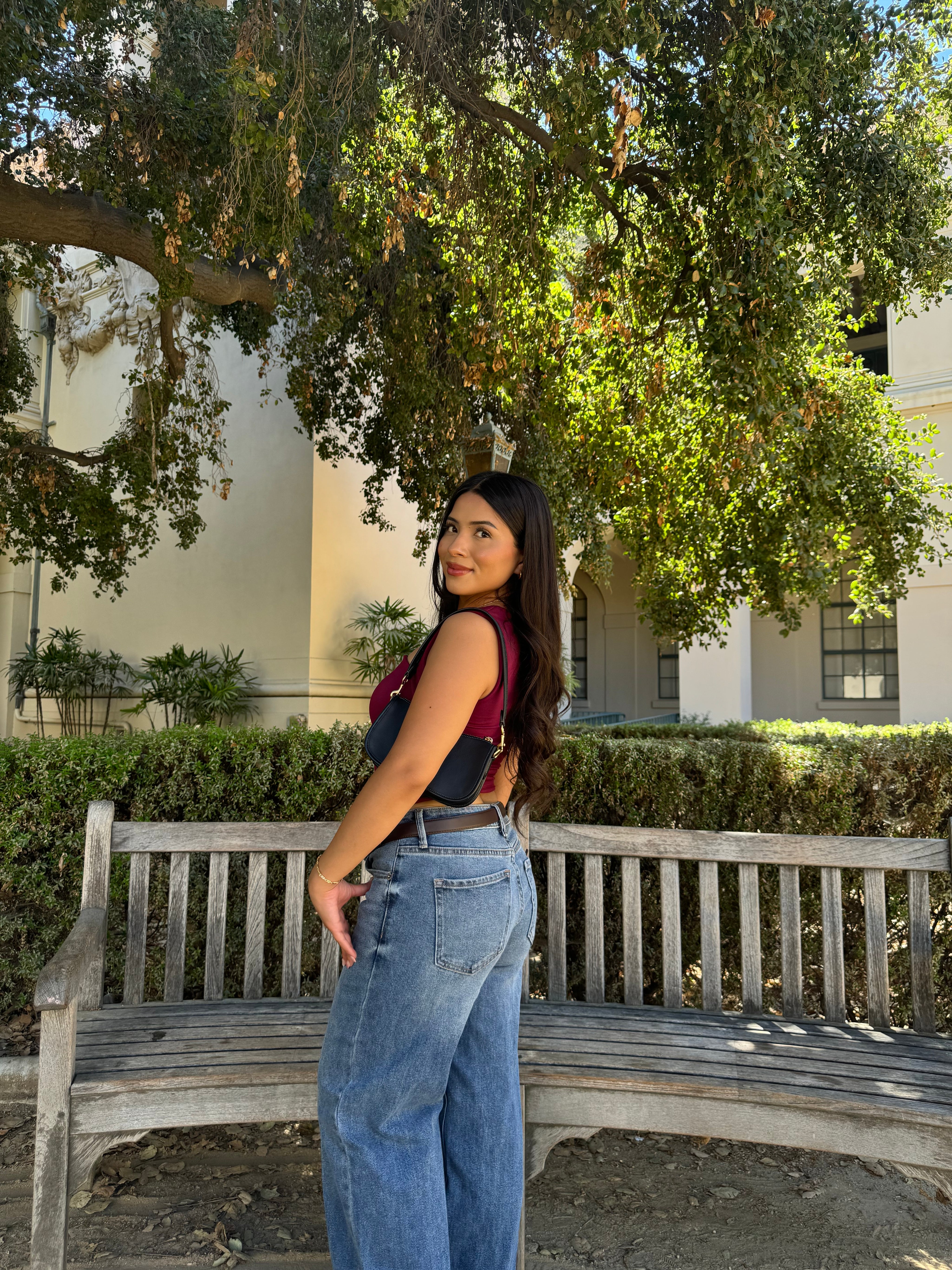 Babydoll Tank (Burgandy)