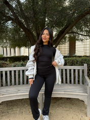 Ballerina Double Layered Set (Round Neck)