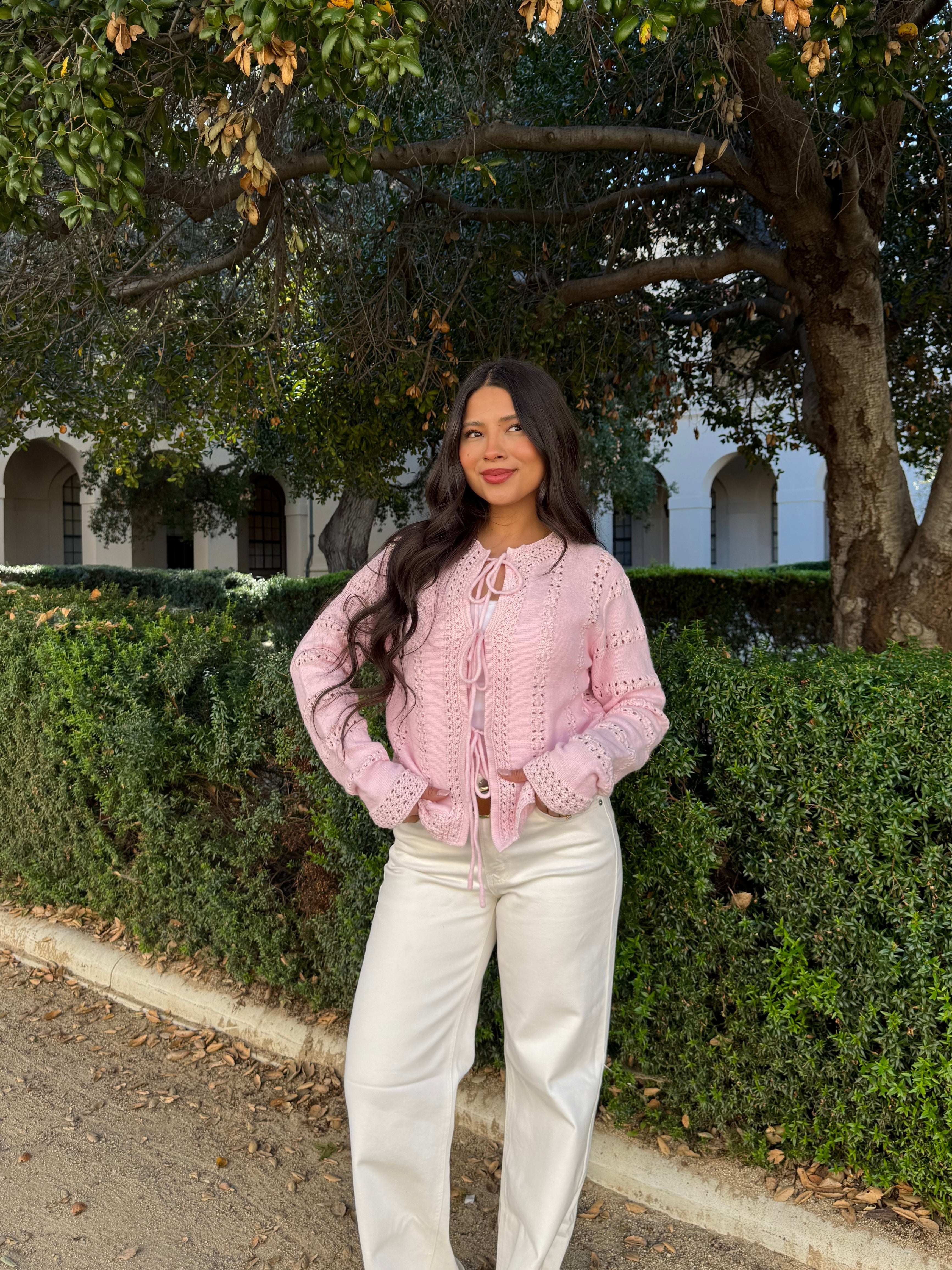 Sweetheart Cardigan (Light Pink)