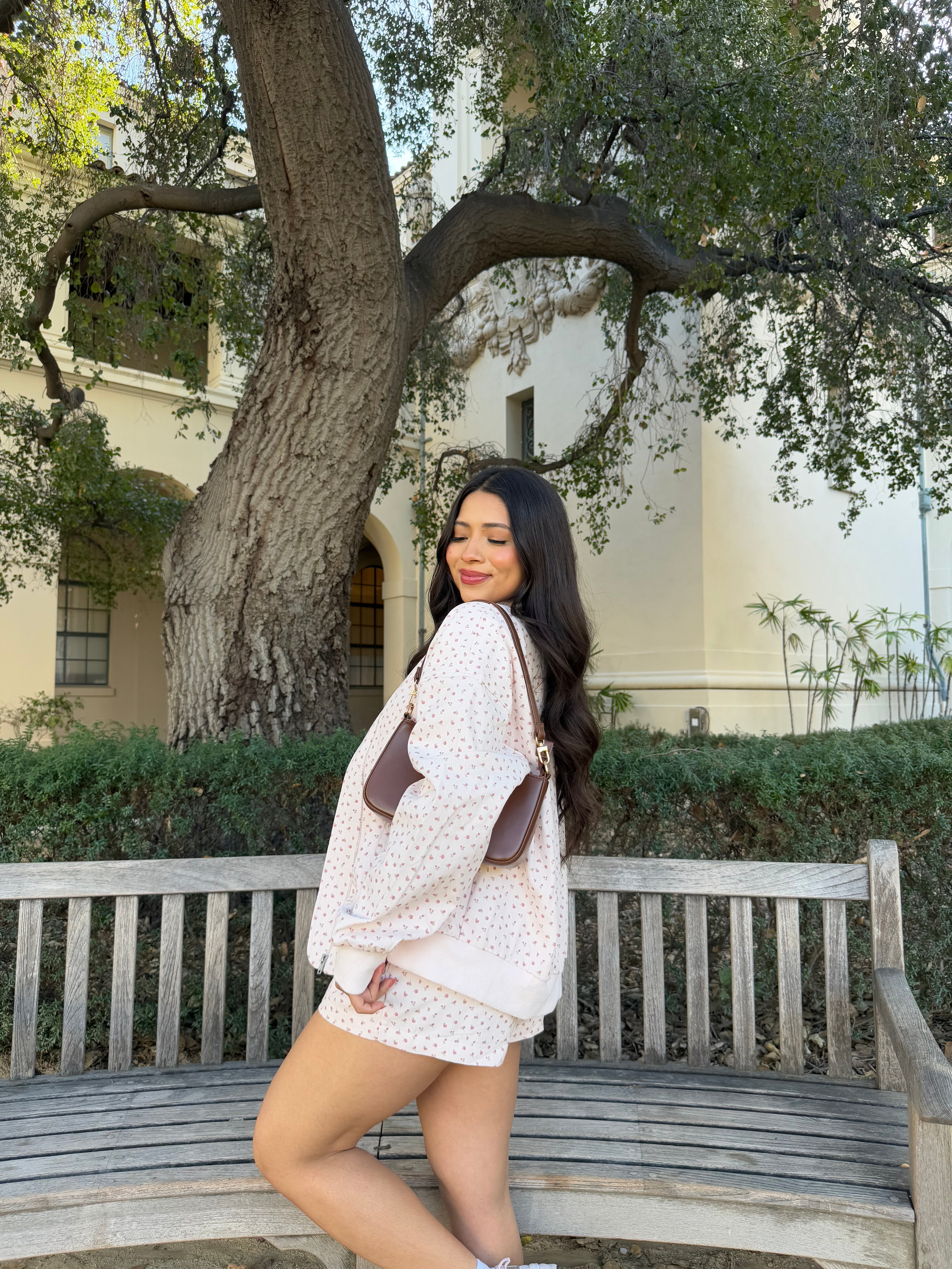 Soft Petal Bomber Jacket