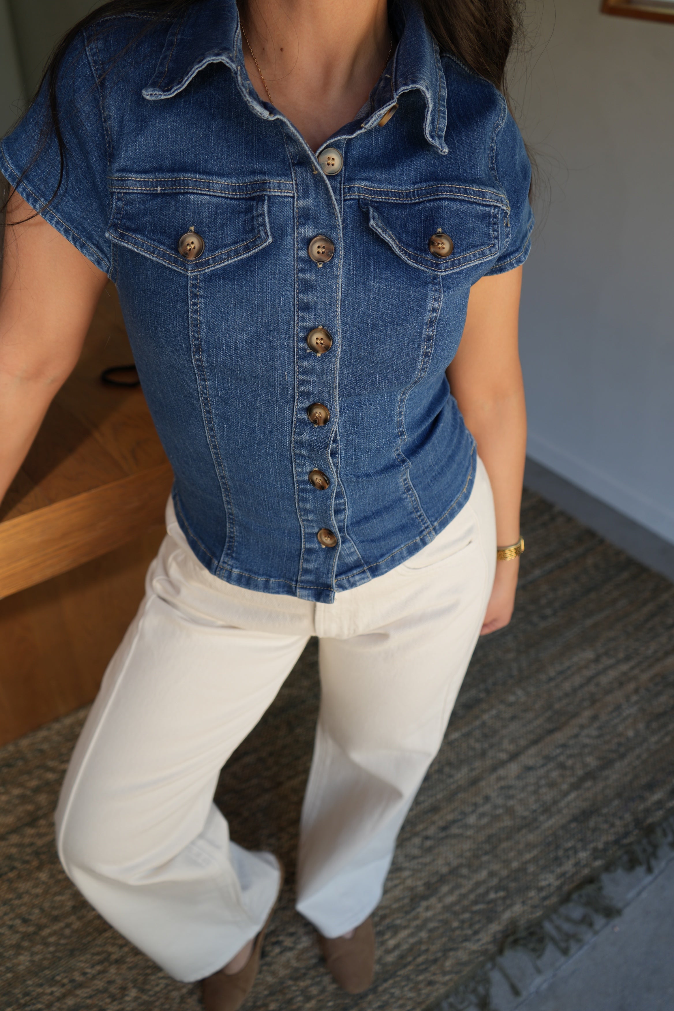 Lucia Denim Top