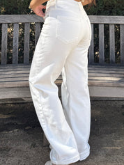 Hillside High Waisted Jeans (White)