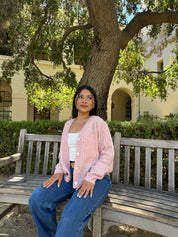 Pink Teddy Cardigan