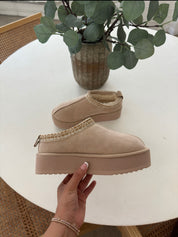 Snugg Platform Slippers (Sand)