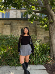 Madison Ave Skort (Black-Grey)