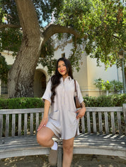 Topaz Romper (Dark taupe)