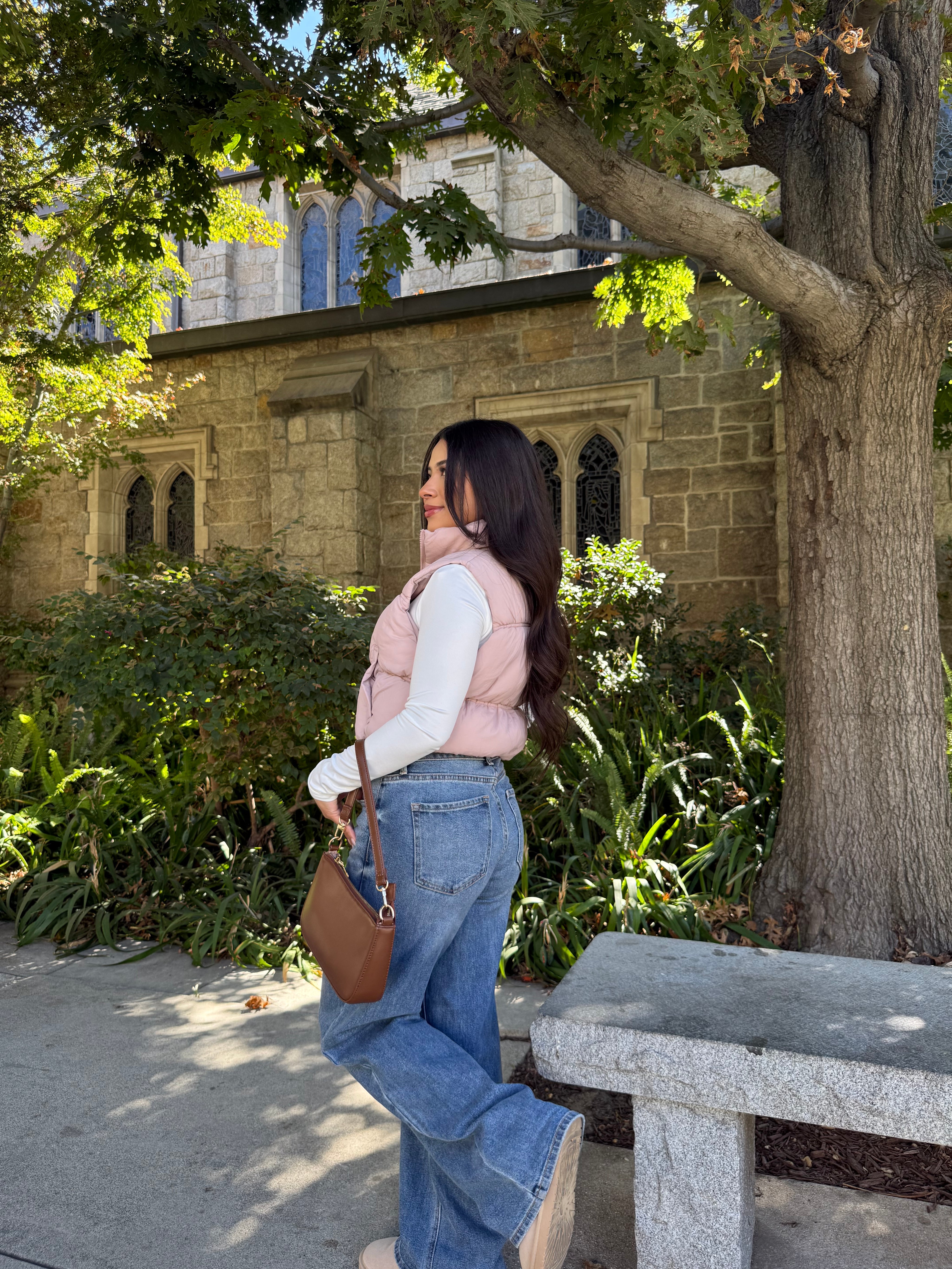 Cloud Puffer Vest (Blush)